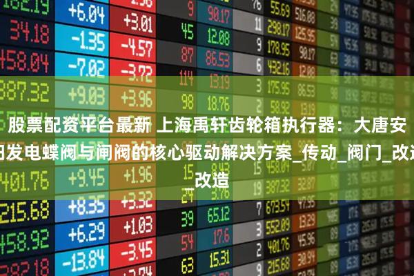 股票配资平台最新 上海禹轩齿轮箱执行器：大唐安阳发电蝶阀与闸阀的核心驱动解决方案_传动_阀门_改造