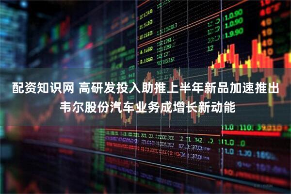 配资知识网 高研发投入助推上半年新品加速推出 韦尔股份汽车业务成增长新动能